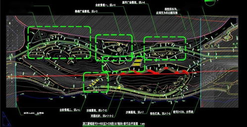 折線曲線交織構(gòu)圖 現(xiàn)代自然和諧共生 濱水商業(yè)旅游景觀帶園林工程設(shè)計全套施工圖